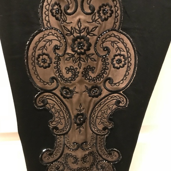 BASIX II PANTS Sz8 Black side panel appliqué & seq - Picture 2 of 5